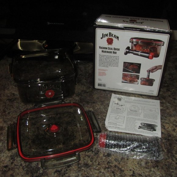 Jim Beam Kitchen Jim Beam Vacuum Seal Quick Marinade Box And Air